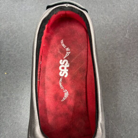 SAS Funk Women’s Comfort Shoes Sz 6.5 Slipon, Adjustable Elastic Toggle Leather - Picture 4 of 11
